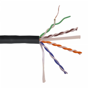 Кабель LANMASTER U/UTP, 4 пары, Кат. 6, с перегородкой, 550Mhz, LSZH, нг(A)-HF, 305 м